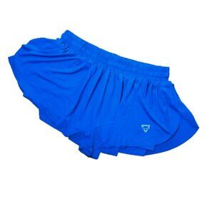 Luogonzi Flowy Running Yoga Shorts Size 2XL Bright Blue